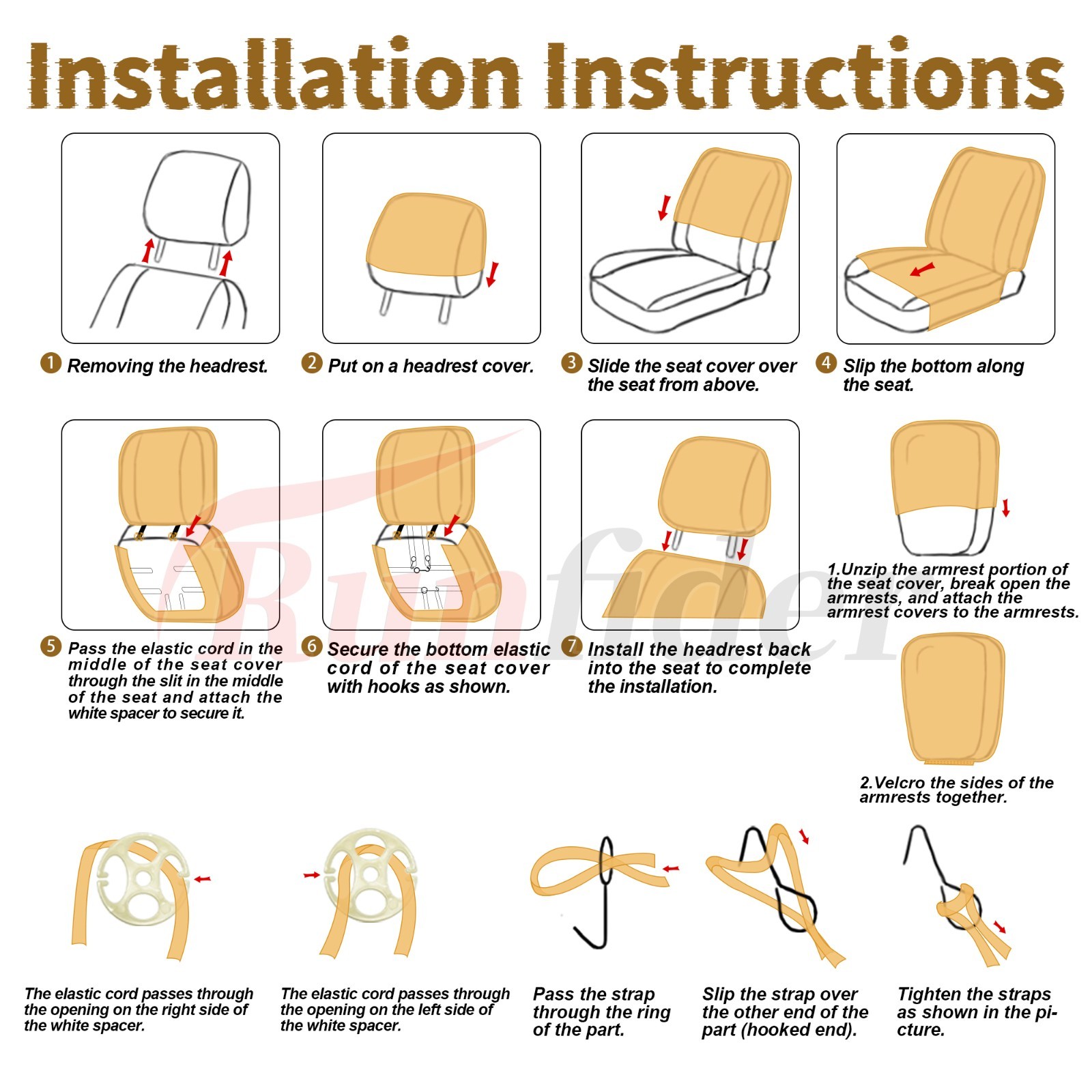 60/40 Front Bench Seat Covers for Toyota Tacoma 1995-2000