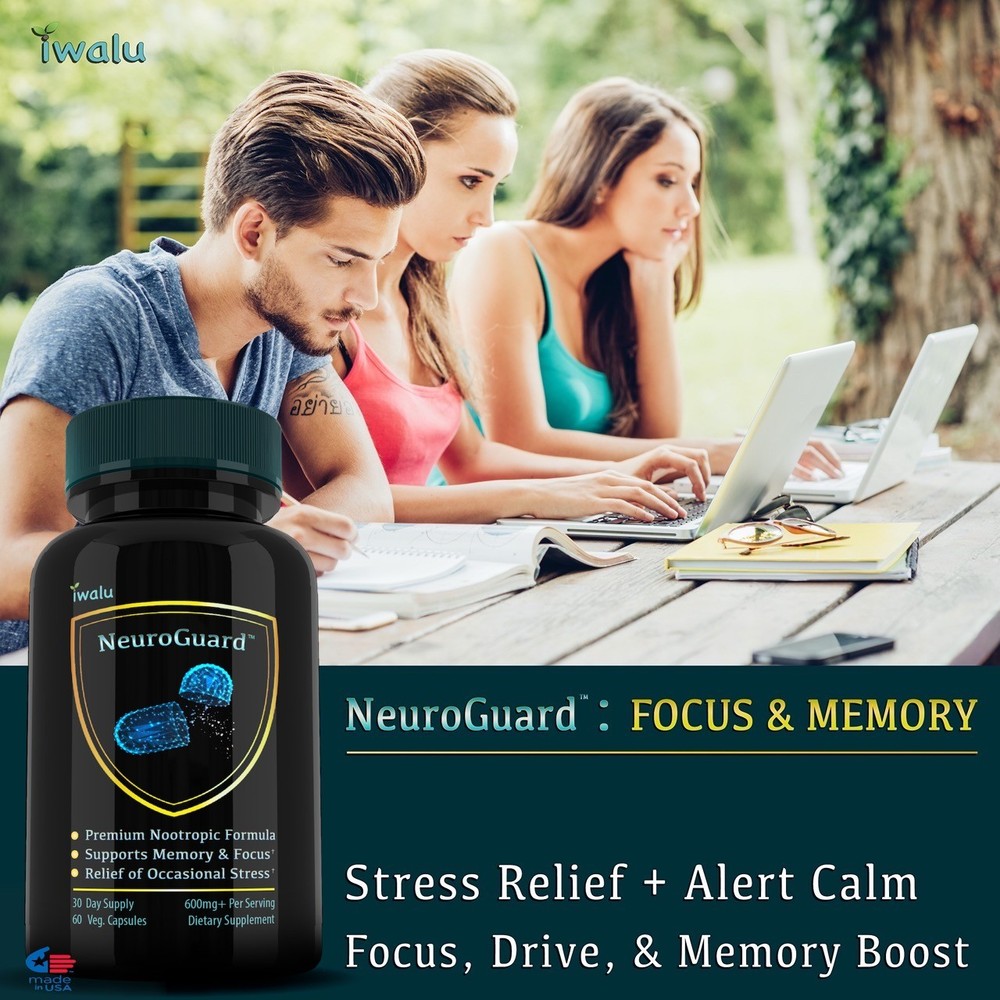 Serotonin and Dopamine Supplements - Nerve Calming Cortisol Reducer & Adaptogens