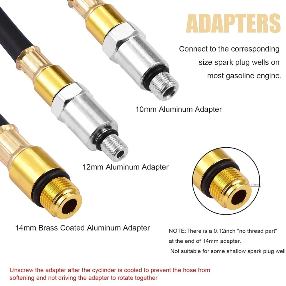 Multi-Function Cylinder Leak Down Tester Gasoline Engine Compression Gauge Test