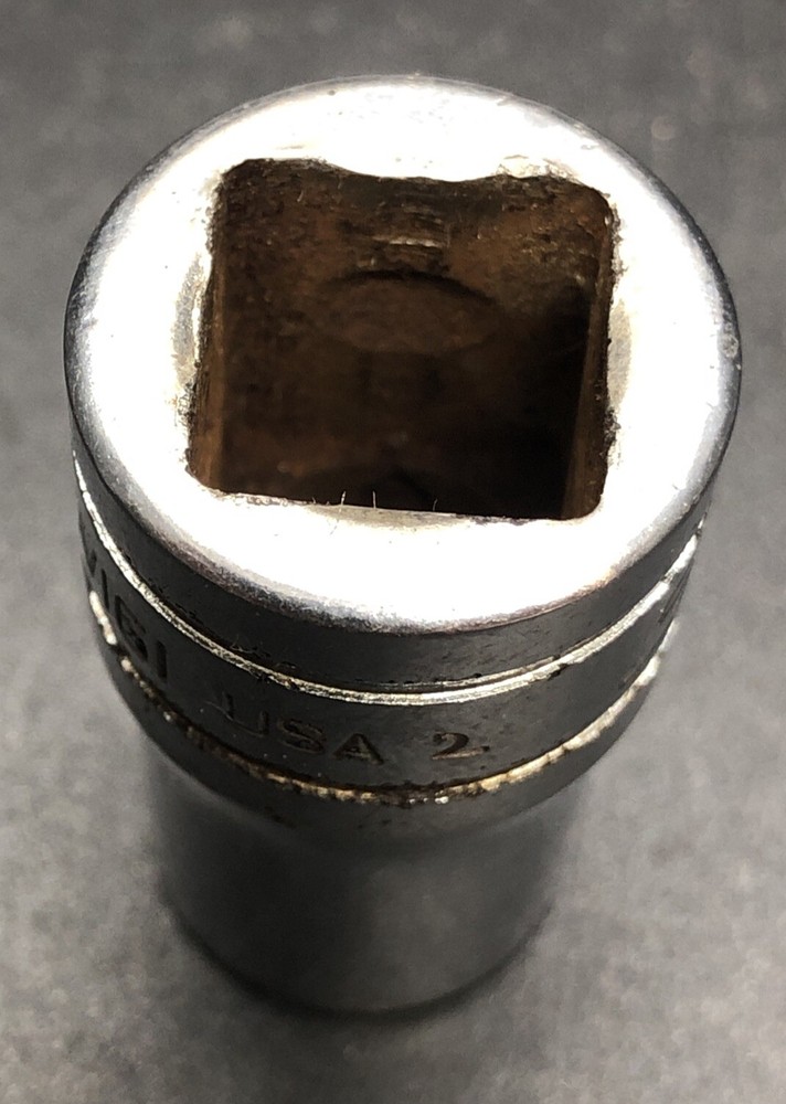 Snap On 1/2" Drive 1/2" 6PT SAE Shallow Chrome Socket TW161