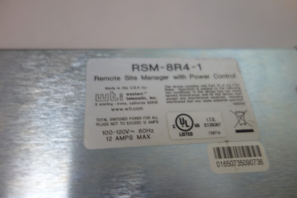 WTI RSM-8R4-1 Remote Site Manager