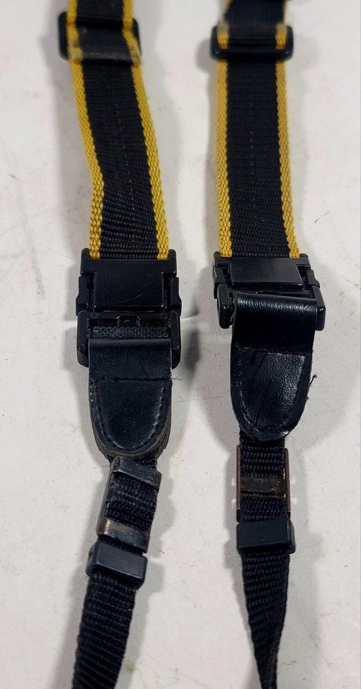 Black & Yellow Universal camera Strap Used Condition