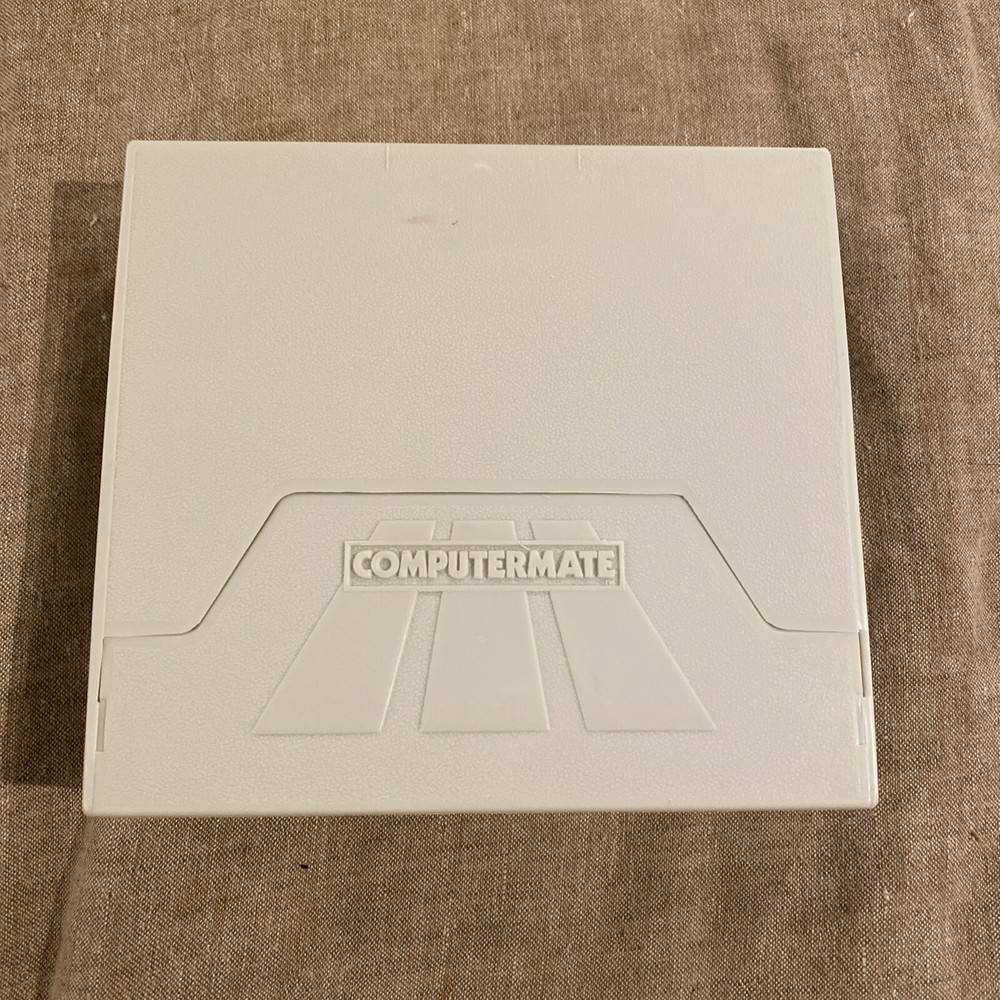 Computermate, Vintage 5.25" Floppy Disk Storage, Folding Container (Beige) 1986