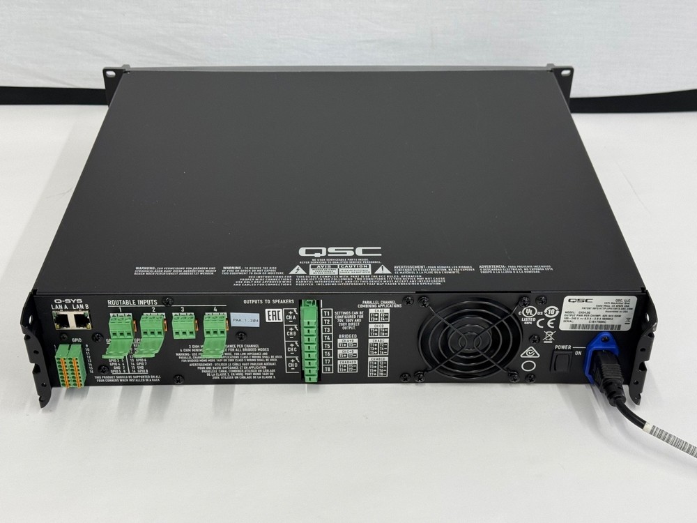 QSC CXD 4.3Q 4-Channel Network Processing Amplifier, Q-SYS DSP Amp.