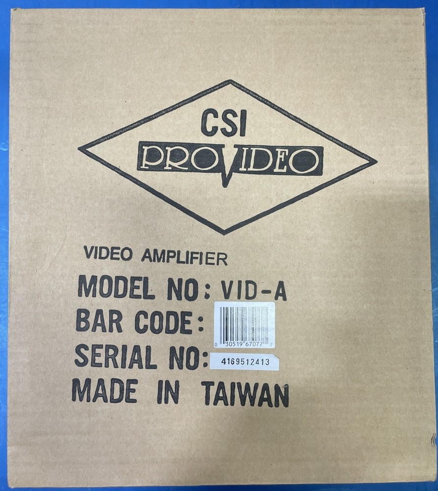 CSI Pro-Video VID-A Composite Video Amplifier, Black