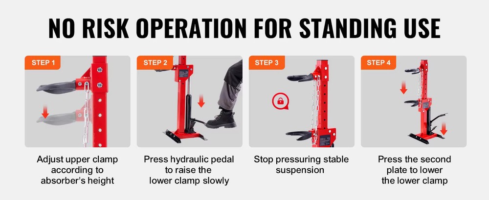 Hydraulic Strut Spring Compressor 4.5 Ton 9920LBS Auto Coil Tool Jack