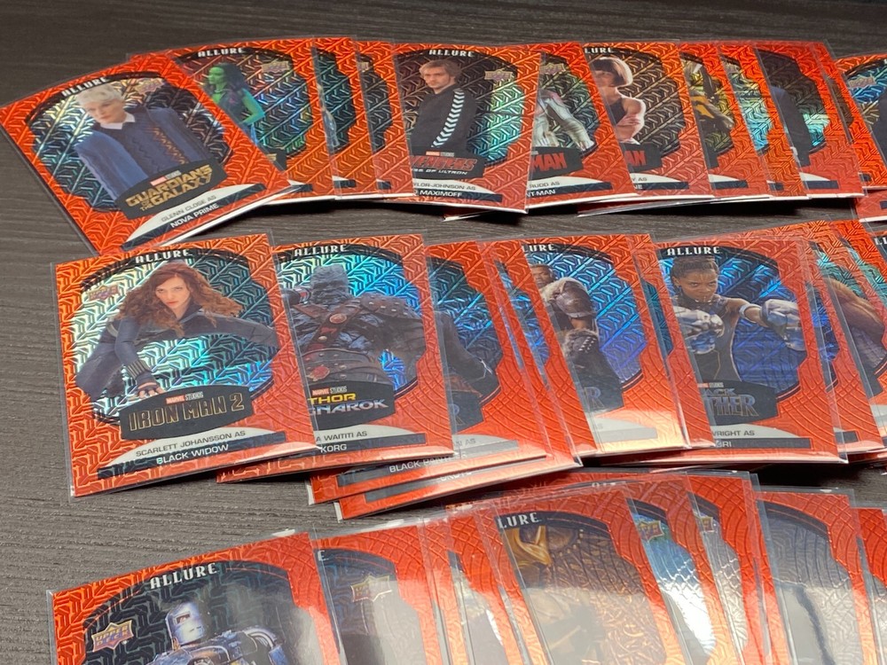 2022 Upper Deck Marvel Allure Sunrise Parallel Complete Set Cards 1-100