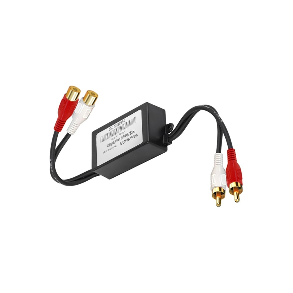 RCA Noise Filter Hum Eliminator Ground Loop Isolator (No Affect Bass) Quality...