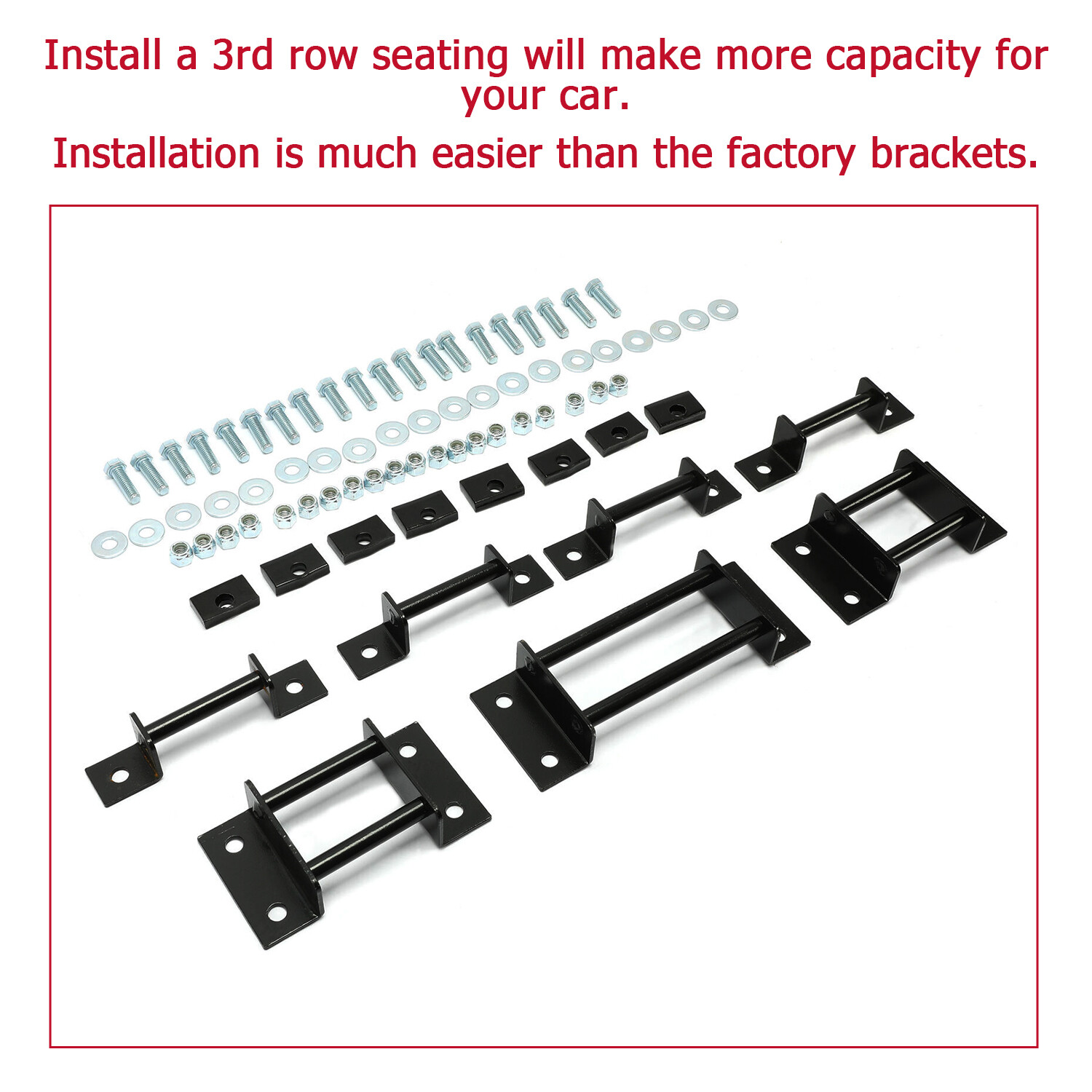 3rd Row Seat Brackets with Strikers & Bolts For Chevy Tahoe/ GMC Yukon 2000-2014