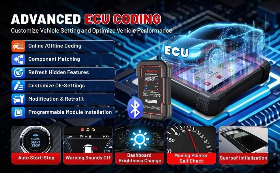 2026 LAUNCH X431 CRP919E BT Car Diagnostic Coding Tool All System OBD2 Scanner*