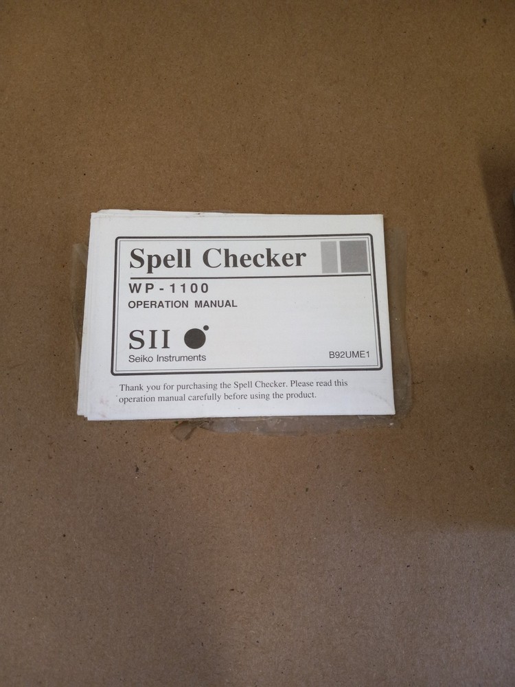 1987 Franklin Computer Dictionary Thesaurus LM-2000 Language Master Works