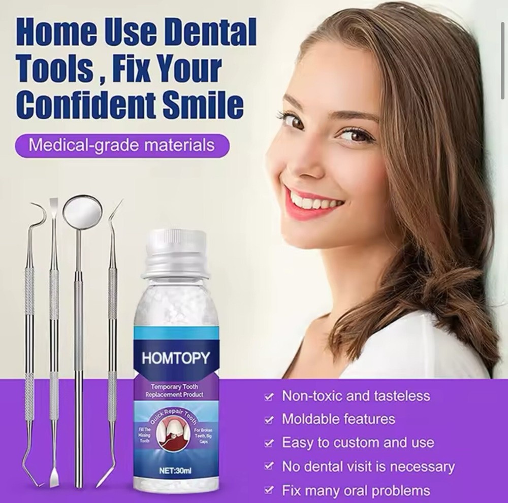 Moldable Teeth Repair Kit Temporary Dental Replacement Kit Thermal Beads
