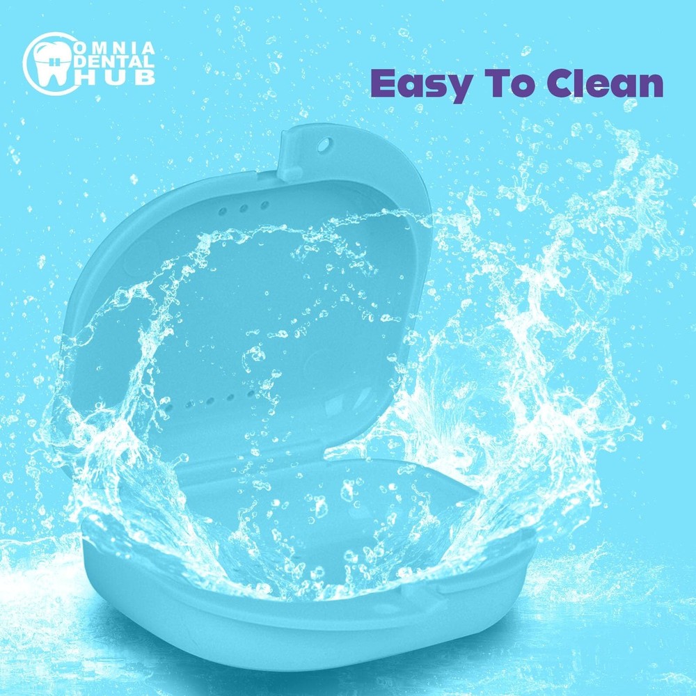 Dental Grade Trapezoid Denture Retainer Tooth Case Denture Storage Boxes