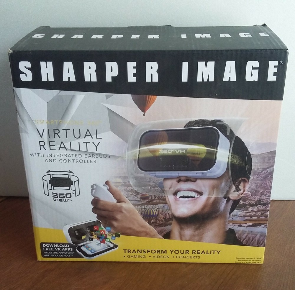*NEW* Sharper Image 360 Degree Smartphone Virtual Reality Headset w/ Controller