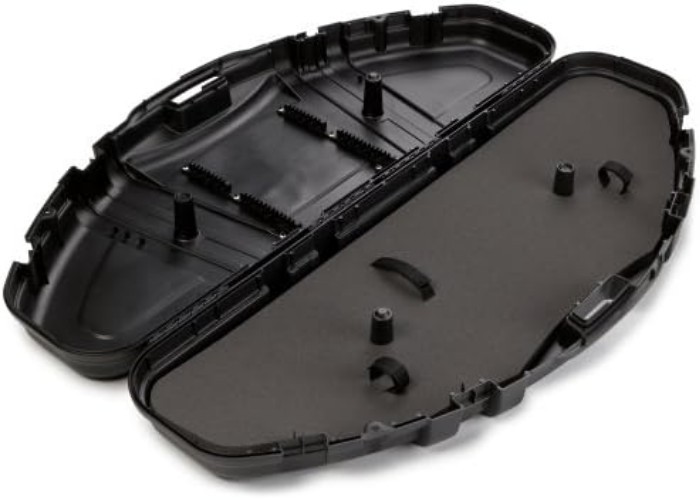 Archery Bow Case Lockable Hard Case Padded Storage Holds 6 Arrows