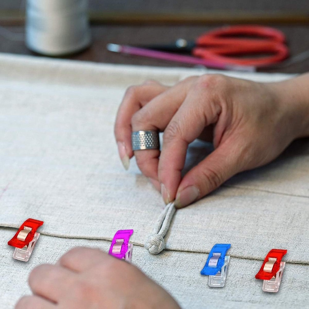 Multipurpose Sewing Clips 30 Pcs Premium Quilting Accessories - Assorted Colo...