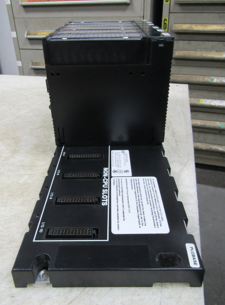 💥GE FANUC IC693CPU323U 10 SLOT BASE W/ (3) INPUT MODULES (3) OUTPUT MODULES
