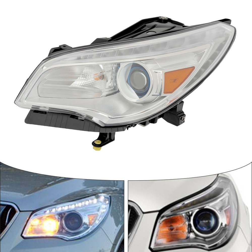2013-2017 Enclave HID 车头灯左发球杆黑色透明镜头带 LED DRL
