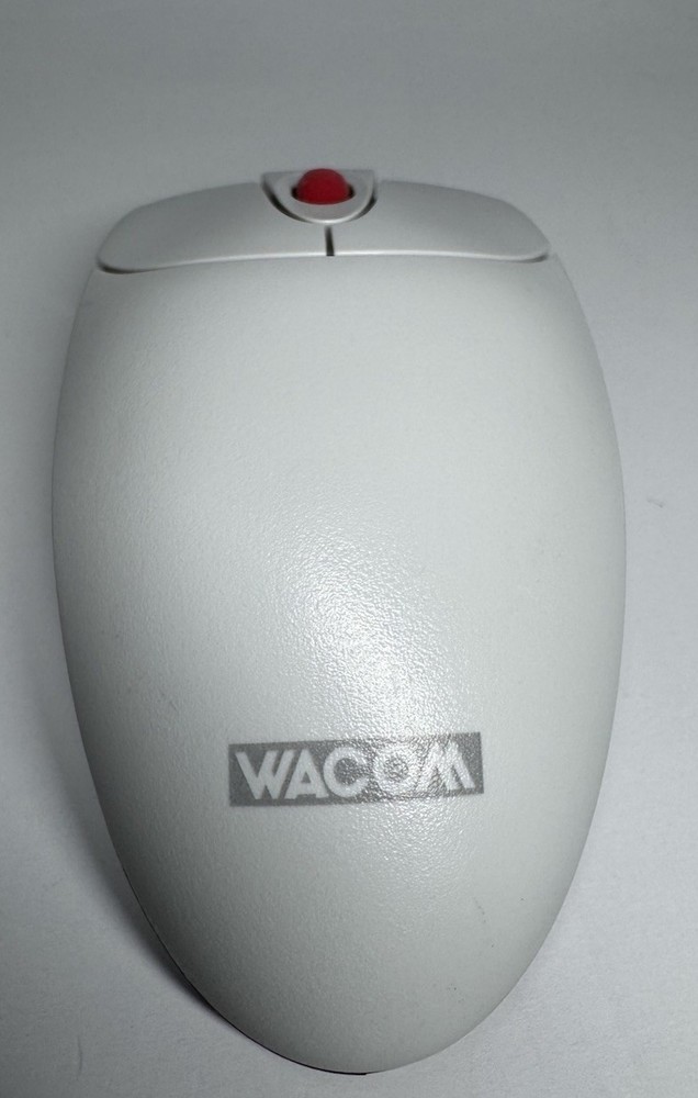 Wacom EC-120-0S Mouse - Transparent Clear Red - Untested - Cleaned