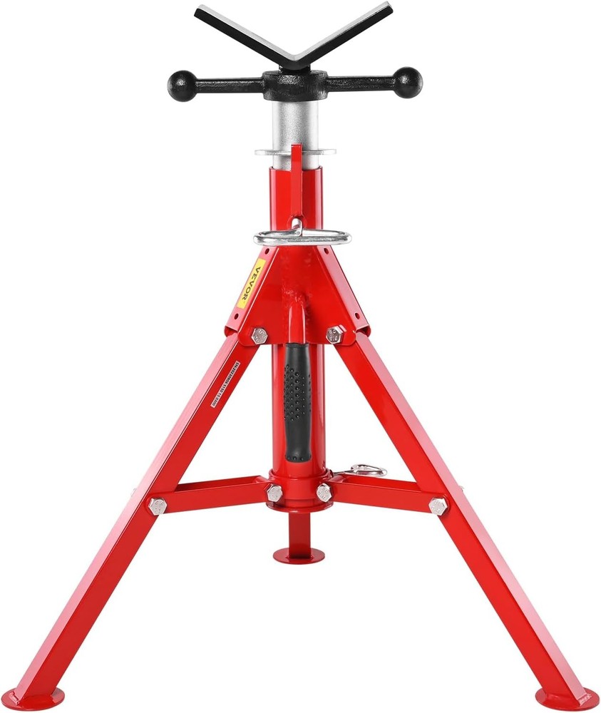 Heavy-Duty Pipe Stand Adjustable Folding Pipe Jack Stand | Sturdy Construction