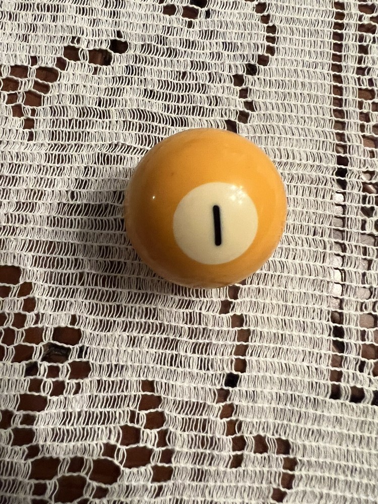 Replacement Mini Ballard Pool Ball 1.5" Ball Number #1 Solid Yellow 1.8 Oz Small