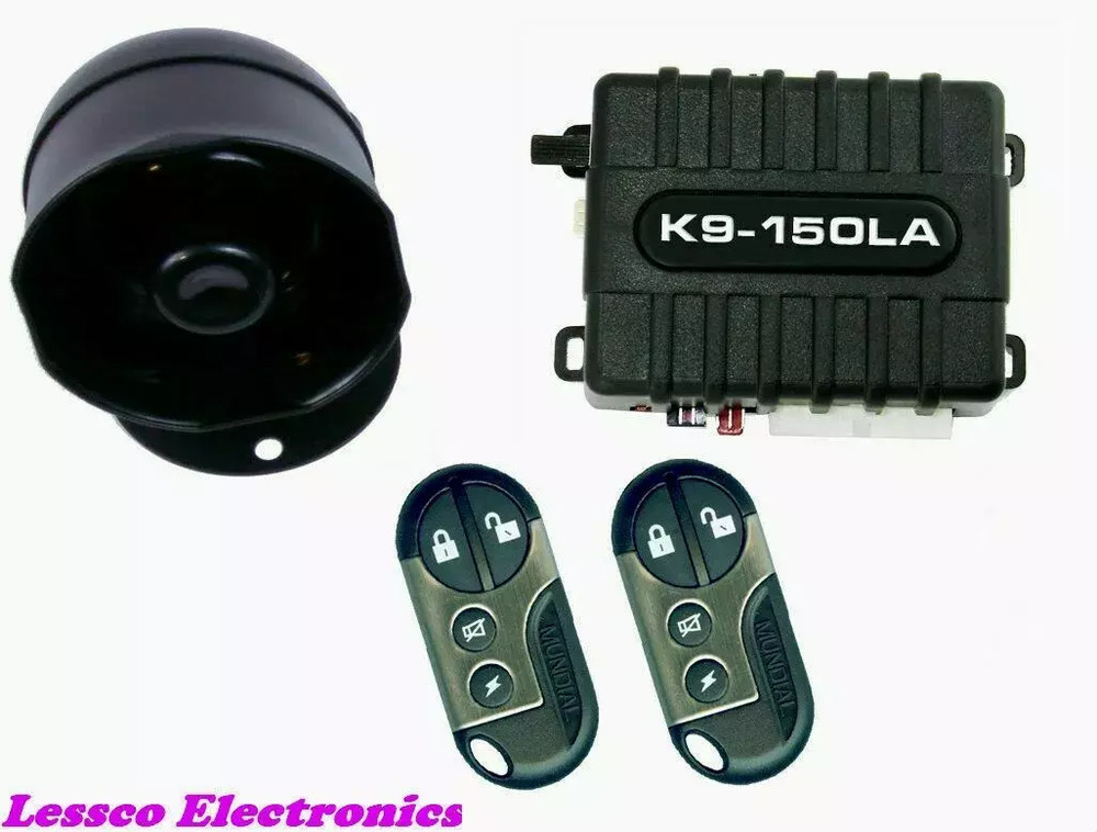 K9-150D-LA Car Alarm Vehicle Security System w/ 8 Programmable Features