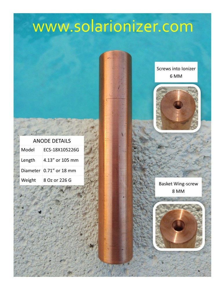 Fits Floatron - Copper-Silver anode | Guaranteed to fit Ionizer (image 2)