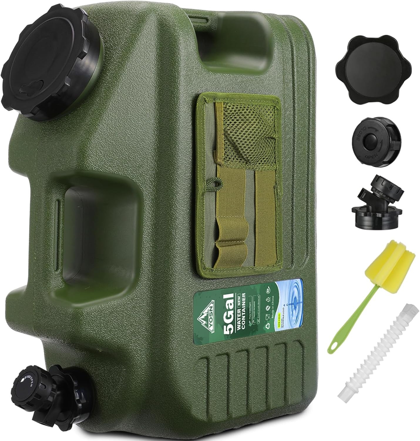 5 Gallon Water Jug, Camping Water Container, BPA Free Portable Water Dispenser w