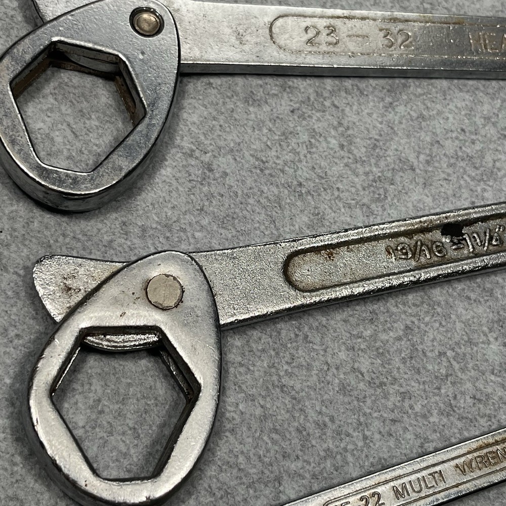 Vintage Adjustable Heavy Duty Multi Wrenches