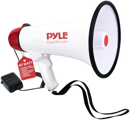 Professional megaphone 40 watt with handheld mic