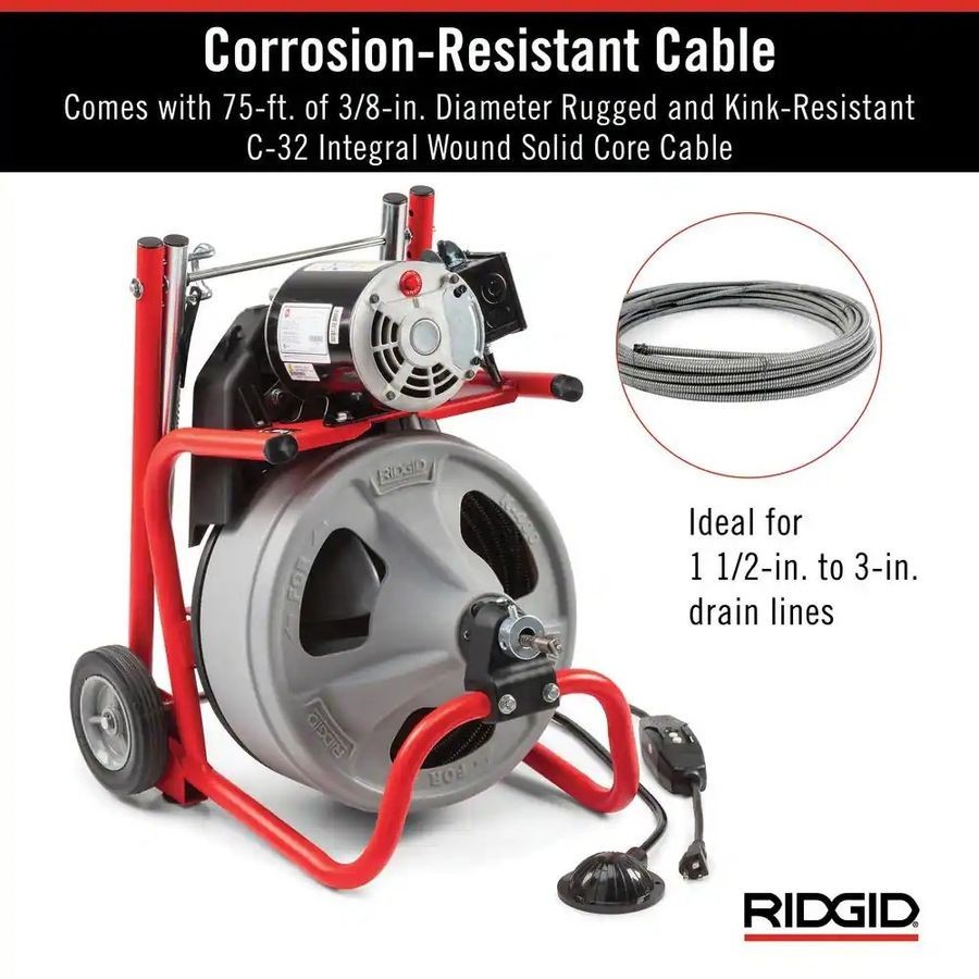 RIDGID 52363 K-400 115V Drum Machine