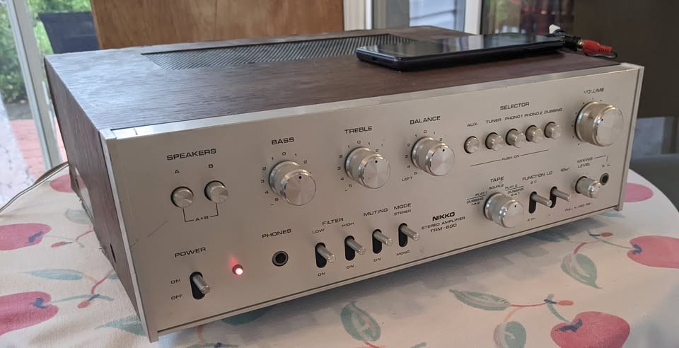 Nikko TRM-600 Integrated Amplifier Vintage Vinyl Analog