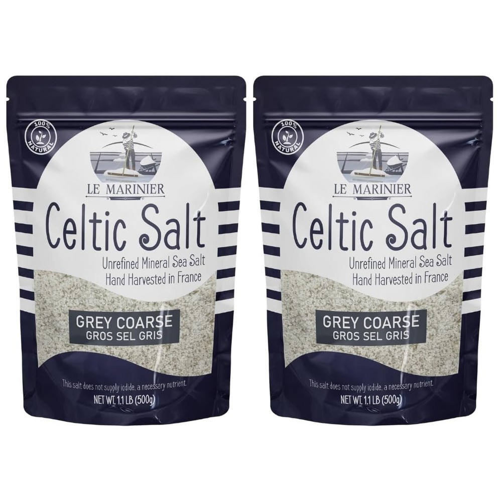 Organic Grey Coarse Celtic Salt, 100% Natural - 36oz