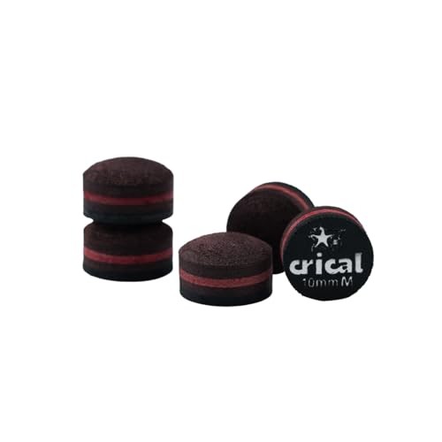 Pool Cue Tips 5 Layer Pool Stick Tips (Hardness Soft/edium/Hard) 10mm M