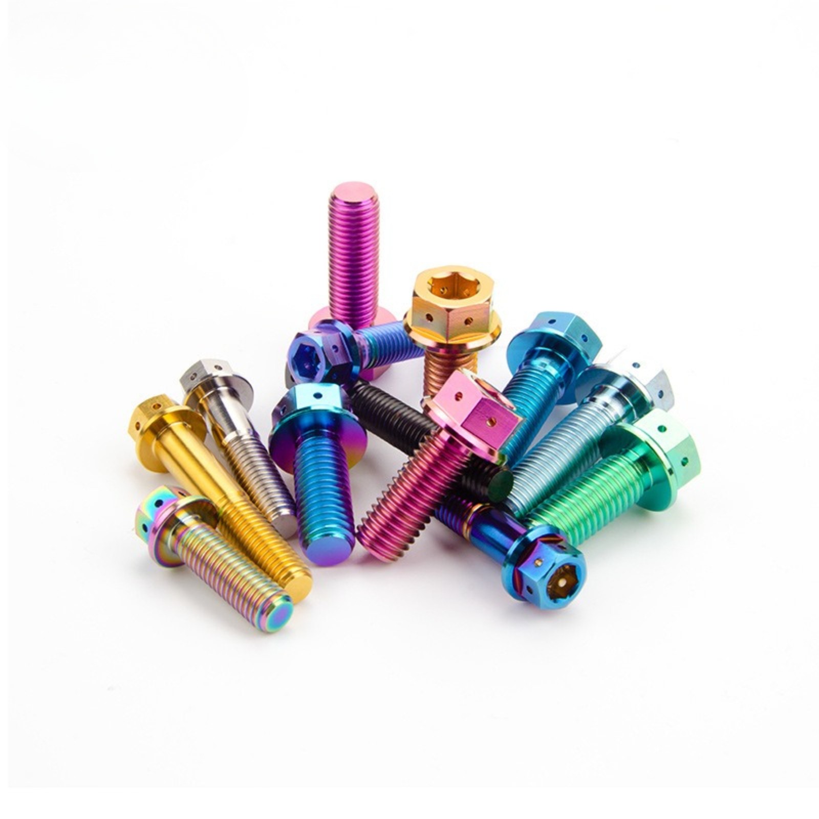 Titanium Bolt Flange Head M8x1.25mm Hex Screw 15 20 30 35 40 45 50 55mm