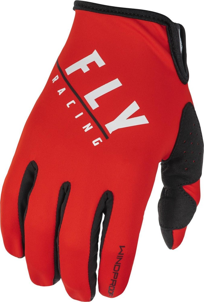 Windproof Gloves Black/Red Sz 12