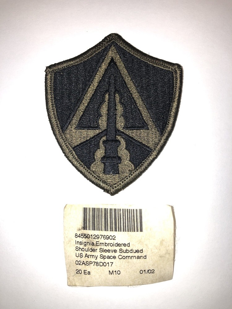 Army Space Command Subdued U.S. Army Shoulder Patch Insignia