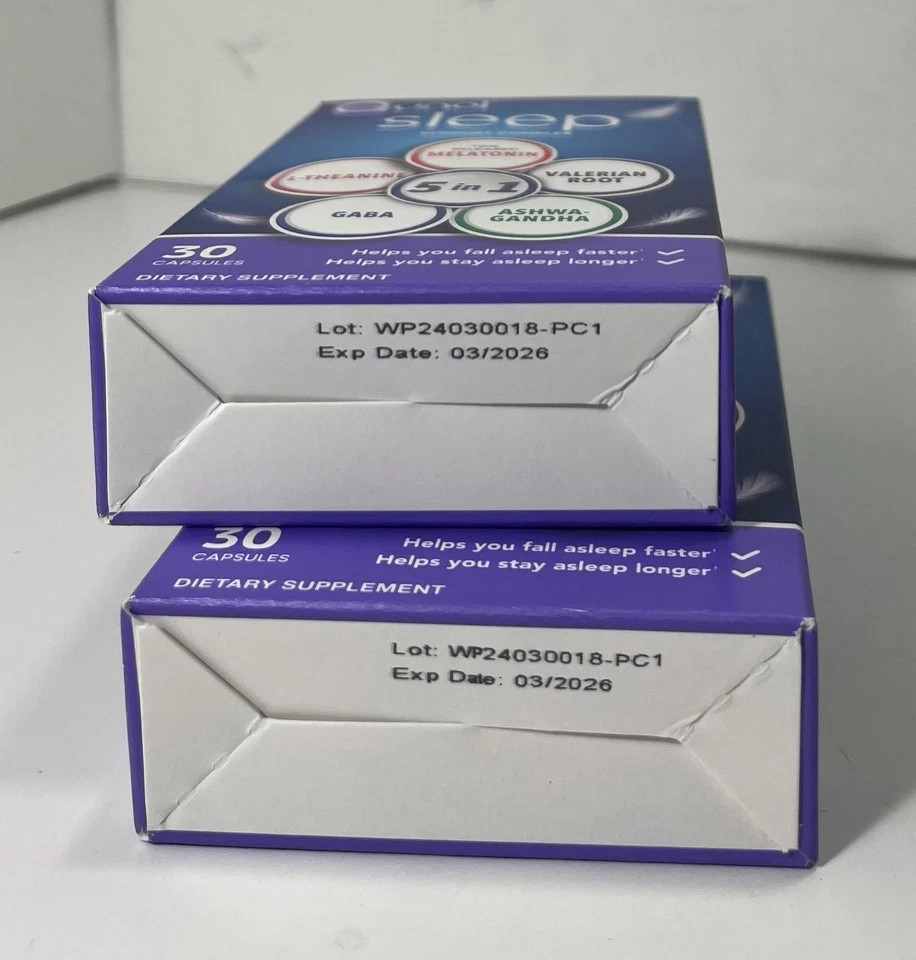 2x Qunol Sleep Support Complex 5:1 Time Release Melatonin 30ct