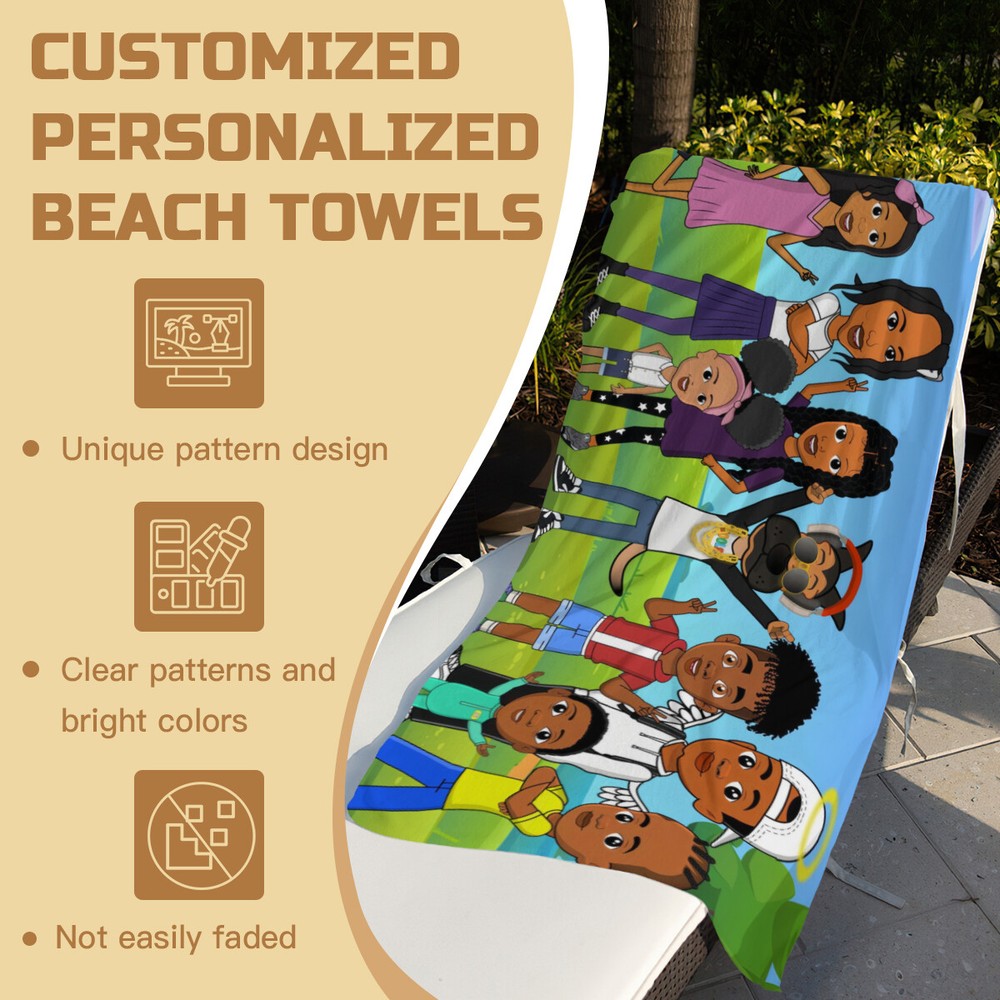 Jools TV Beach Towel Quick Drying Microfiber 30"x60" Birthday Gift