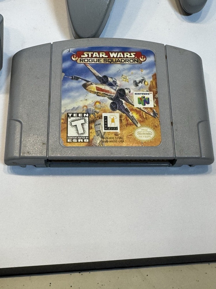 Nintendo 64 Star Wars Action/Adventure Bundle with Controllers & Rumble Pak