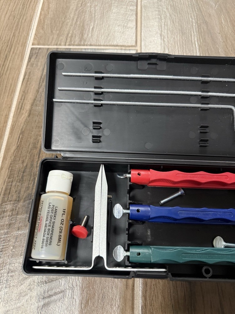 Lansky Standard Precision 3-Stone Knife Sharpening System With Mount