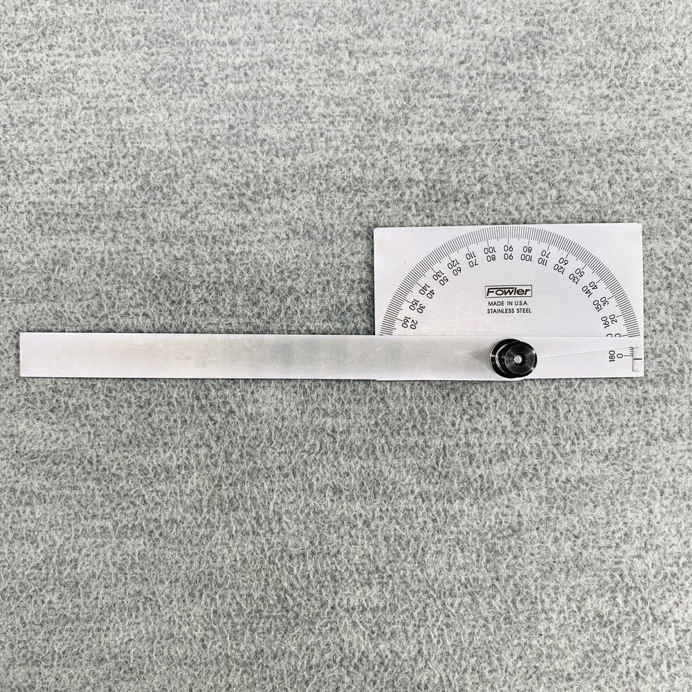 FOWLER 52-450-010 - Protractor Rectangular Head W/ Head Rectangular TL