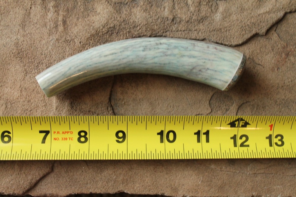 Elk antler knife handle ~ stabilized box elder burl ~ Flintknapping supply tool