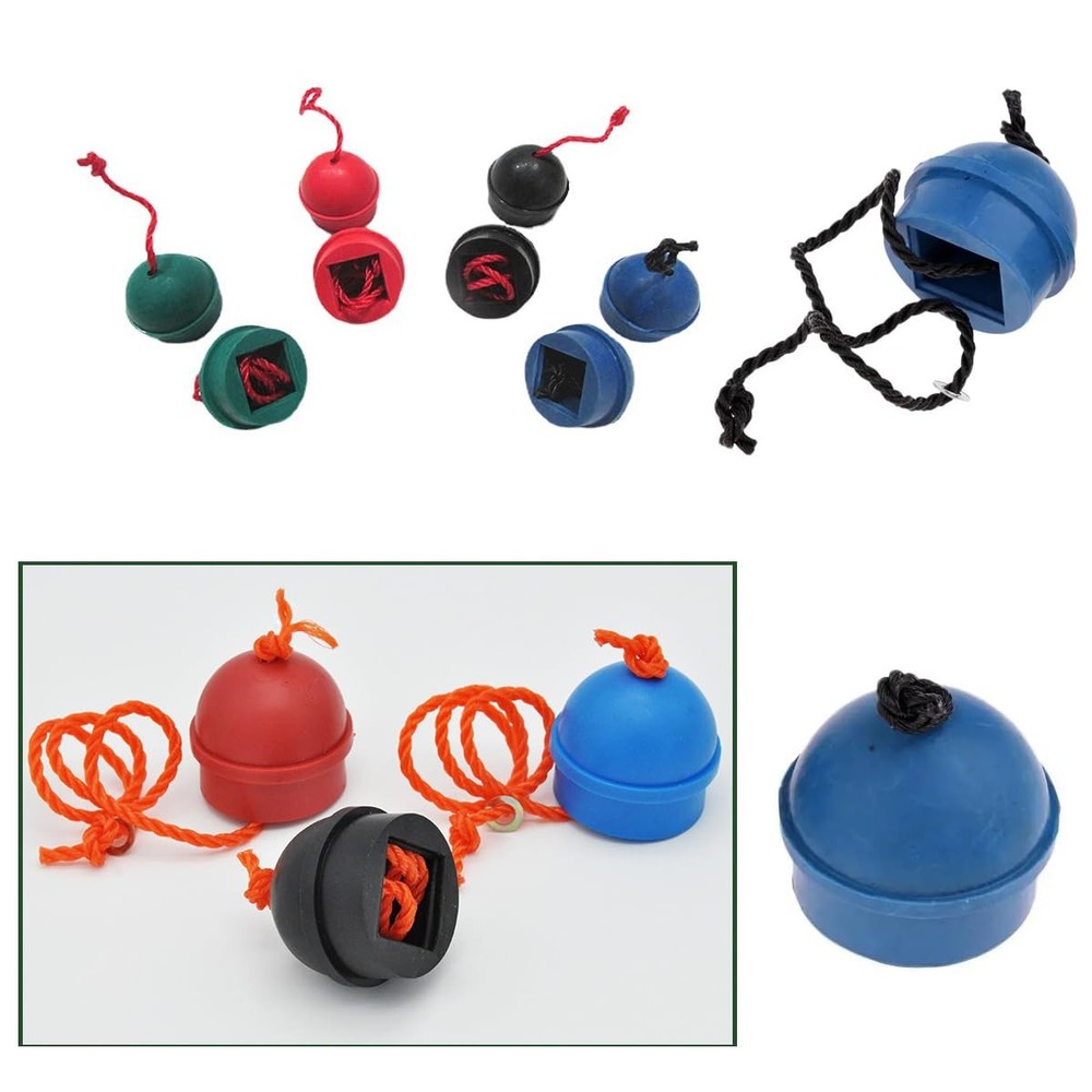 4 Pack Pool Chalk Cubes Holder with Cord String Anti-Lost Snooker Practical T