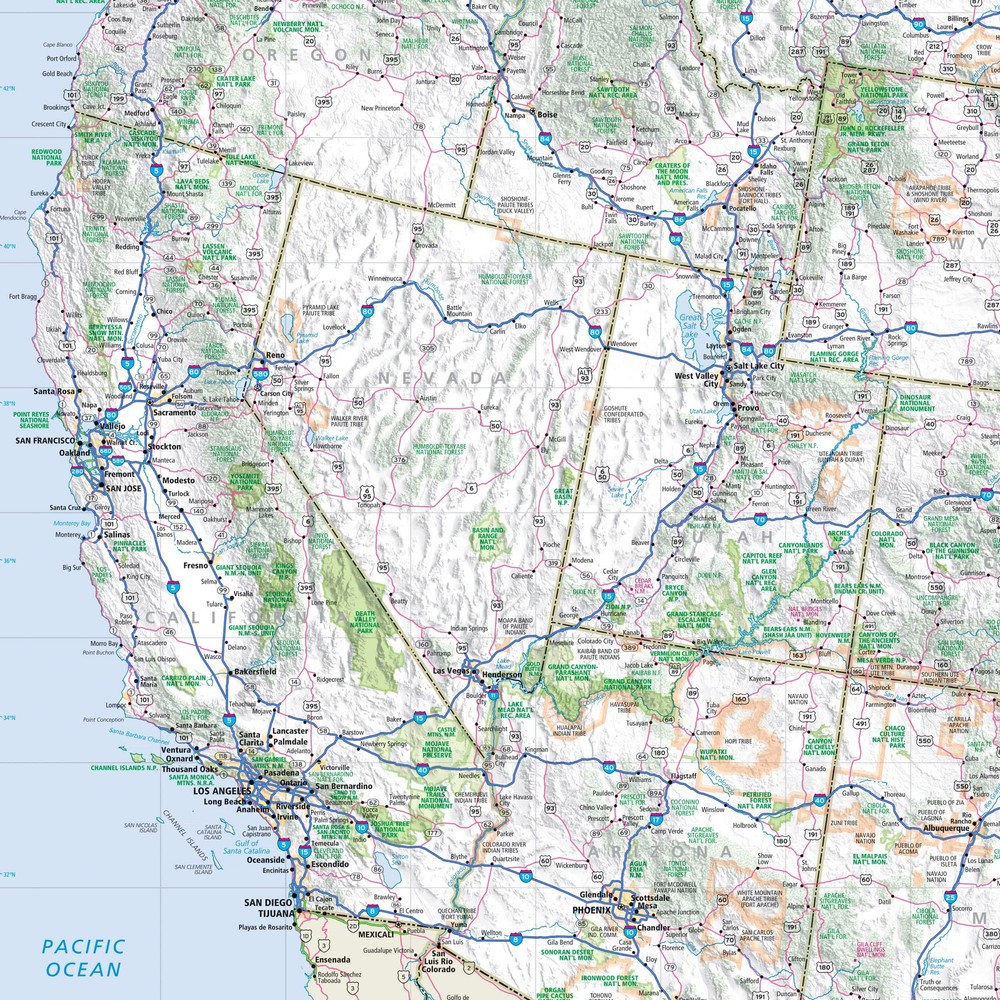 Rand McNally Easy to Read: United States Map Multicolor