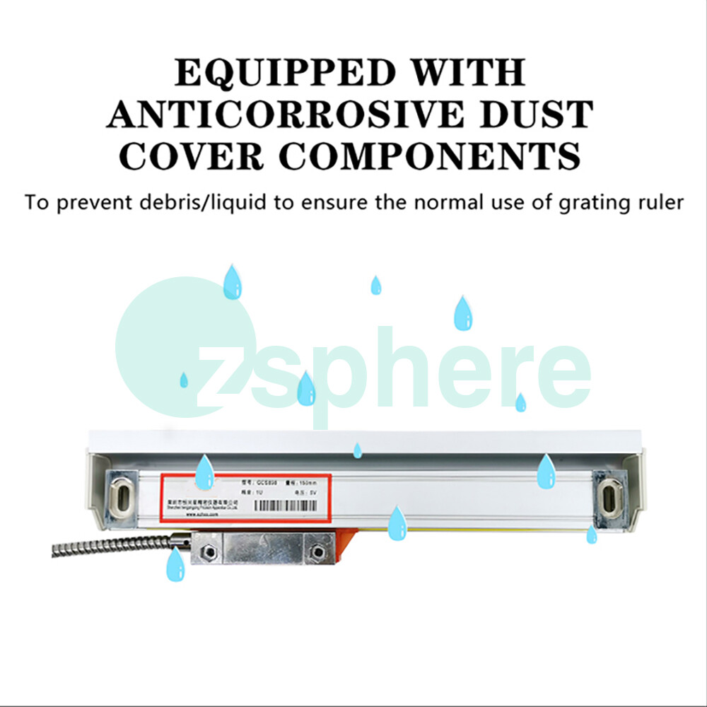 2 Axis digital readout & 5micron linear scale encoder Kit 85V~260V Precision US