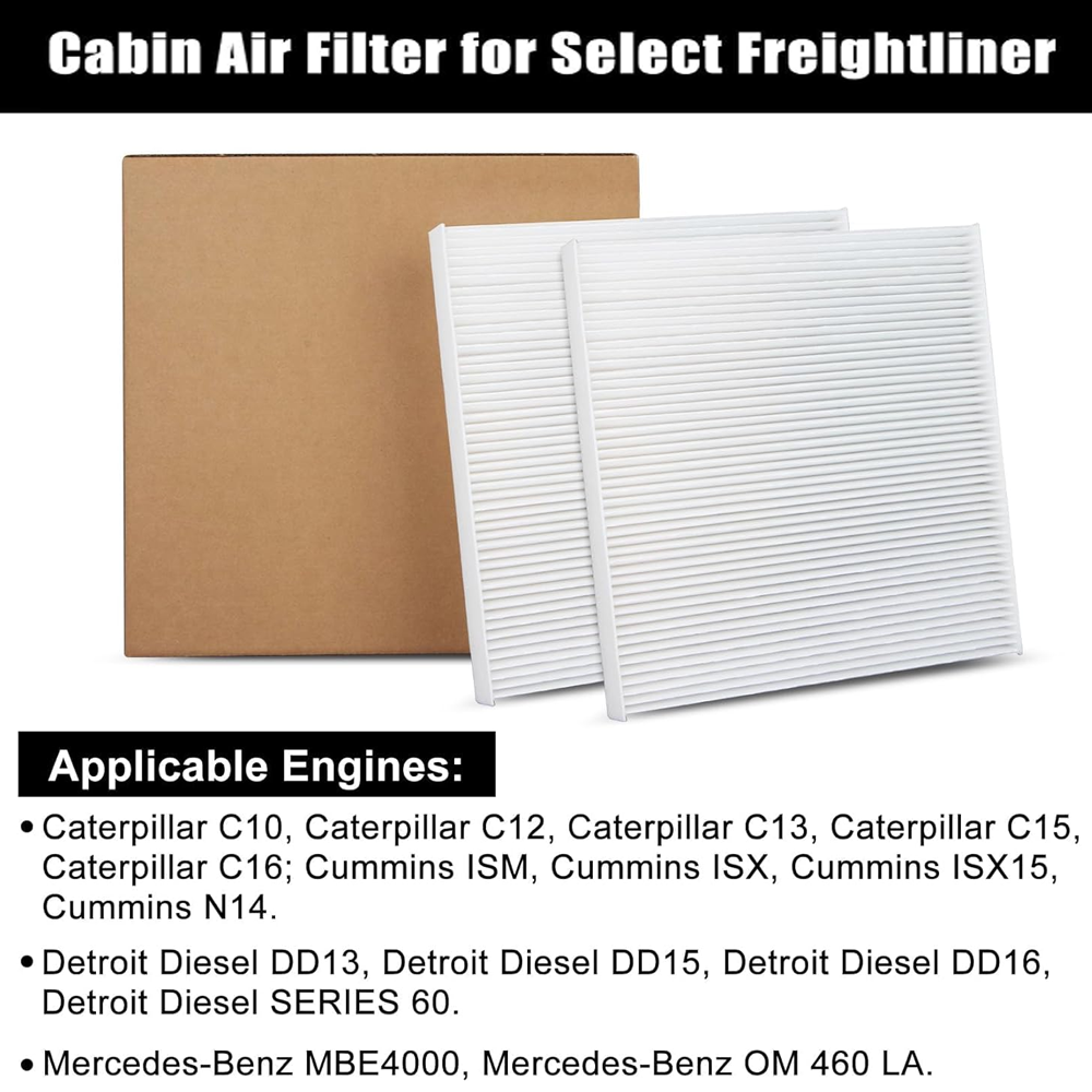 4 Pcs Cabin Air Filter For Freightliner Cascadia Columbia P609422 PA4857 AF2427