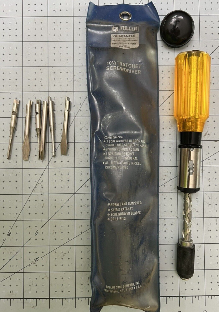 FULLER 770 10.5" RATCHET SCREWDRIVER-AS SHOWN