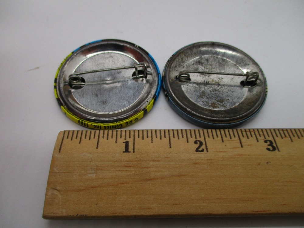 Two Vintage Batman Pinback Buttons