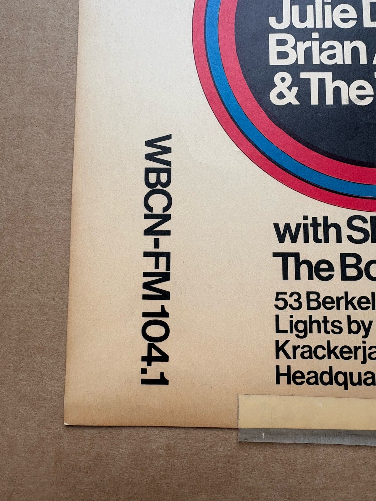 1969 Julie Driscoll Concert Poster At The Boston Tea Party First Print